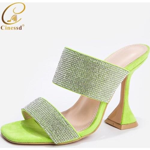 Latest Women Wedges Slippers African Women Shoes Decorated with Rhinestone Wedding Shoes Luxury Women Shoes Italian Women Shoes