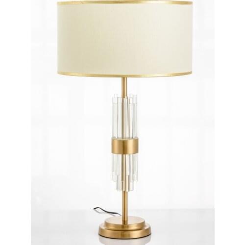 Bedroom Bedside Table Lamp Modern Light Luxury Table Lamp Living Room Model Room Apartment Ornamental Glass Table Lamp