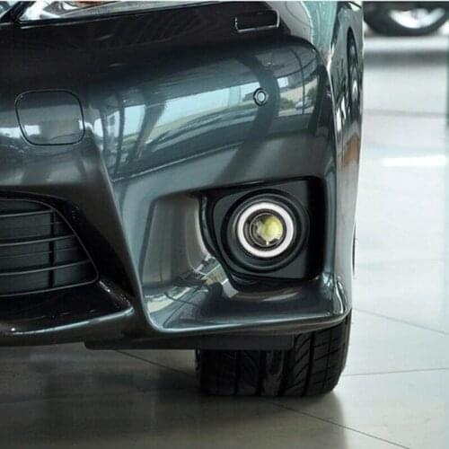 2.5 Inch Angel Eye Fog Light White COB 15W LED Fog Light DRL Drive Projector Signal Light Fog Light Car Tuning Headlight