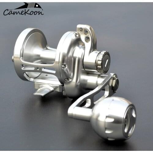 CAMEKOON Saltwater Lever Drag Fishing Reel 35KG Max Drag 9+2 Ball Bearings Full Metal Big Game Boat Trolling Reel