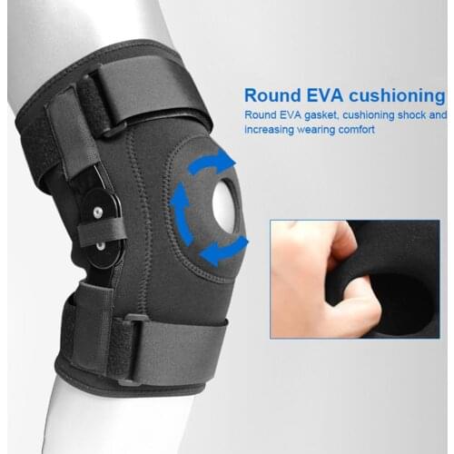 Hinged Knee Brace Support Side Patella Stabilizers With Strap Sports Knee Protective Pads For Knee Protection And Pain Relief