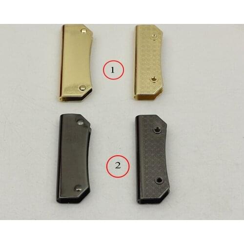 Bag purse strap decoration end clips by screws,high quality square strap cover clasp