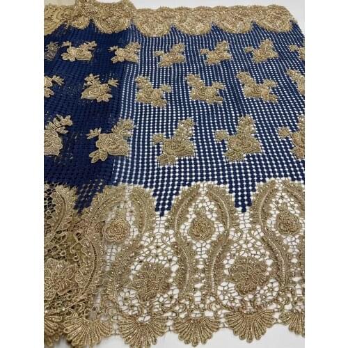 Tulle Lace Fabric With Beads SYJ-318688 High Quality Fashion French African Mesh lace Fabric
