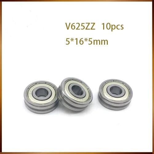 V625z Outer ring groove, V groove, wire, straightener, pulley, bearing, V625ZZ size, 5*16*5mm clearance