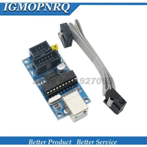 1PCS USBTiny USBtinyISP AVR ISP Programmer Bootloader For IDE Meag2560 UNO R3 With 10pin Programming Cable One