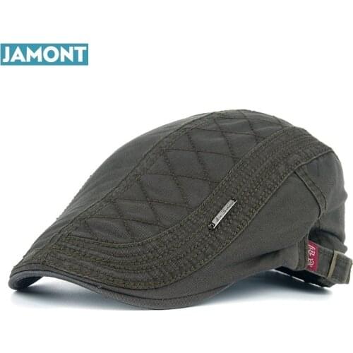 2017 Retro Berets caps for Men Cotton Hats Casual Visors Peaked cap Gorras Planas Flat Caps Adjustable Mens Berets boina bone