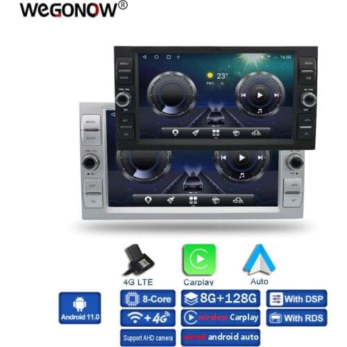 8" wireless Carplay IPS Android 10.0 6GB+128GB Car DVD Player GPS WIFI Bluetooth Radio For Ford Fusion C-MAX S Focus Mondeo Kuga