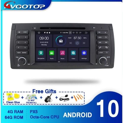 AVGOTOP Android 10 Bluetooth GPS Car Player Multimedia for BMW E39 X5-E53 Land Rover Range Rover Carplay Wifi