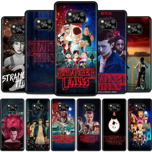 Stranger things poster Phone Case For Xiaomi Poco X3 NFC X3 M3 Pro 5G F3 GT F1 Redmi Note 8 9 10 Pro 8T 9T 9S Soft Cover Coque