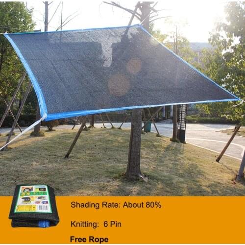 Black 6-Pin Anti-UV Sunshade Net Home Garden Succulent Plant Shelter Shading Net Outdoor Awning Swimming Pool Cover Shade Sail