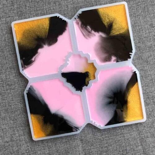 Aouk5 in 1 coastere Molds, Bohemian Drop Resin Earring Mold, Fashion Jewelry Resin Silicone Molds for Women Girls