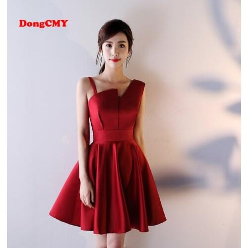 DongCMY Womens One Shoulder Cocktail Dresses