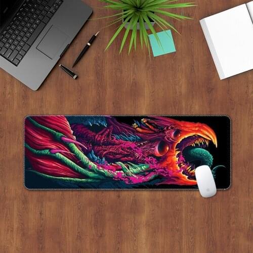 Monster Gaming Mouse Pad Large Mouse Pad Non-slip Rubber Fabric Big Mouse Mat XXL Mause Pad Laptop Keyboard Desk Mat