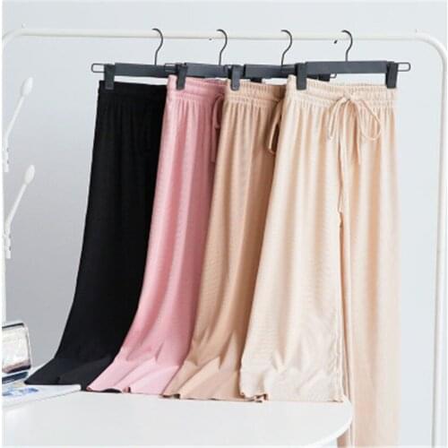 High Pants Capris Ladies Female Clothes Womens Clothing 2019 Summer Fashion New Solid Trousers Hot Clothes Loose Comfortable