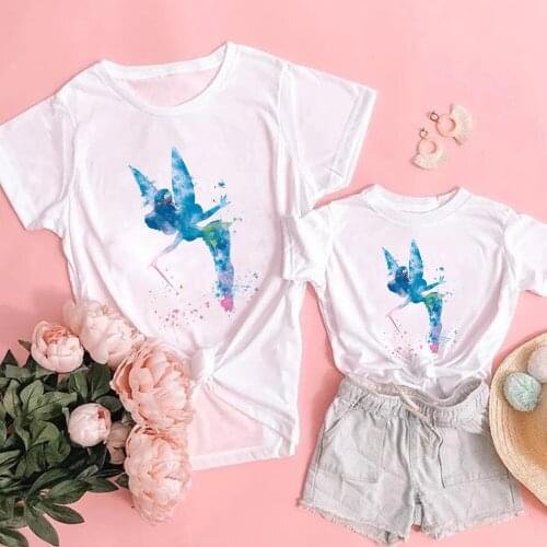 Family Matching Outfits Look Short Sleeved Mother Daughter Mom Mum & Baby Tees Mommy and Me Clothes Short Sleeve Father Son Tops