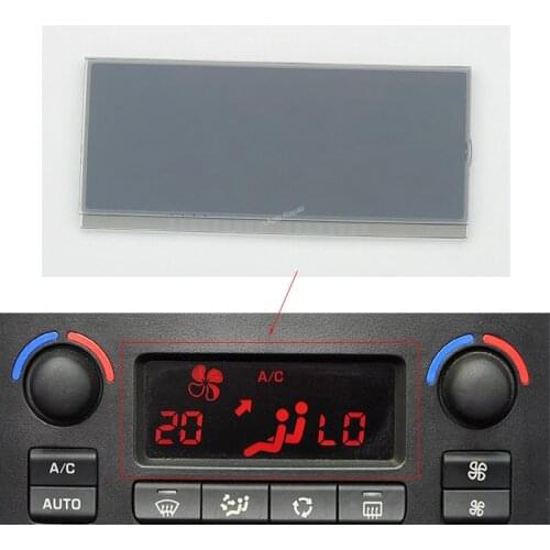 ACC Monitor Module Air Conditioning Panel LCD Display Screen For Peugeot 207 Pixel Repair Red background