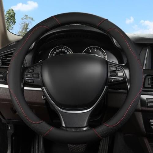 Soft Braid on Car Steering Wheel Cover For 37 - 38 CM 14.5"-15" Anti-slip Inner Ring M Size Steering-Wheel Car Styling Carpet