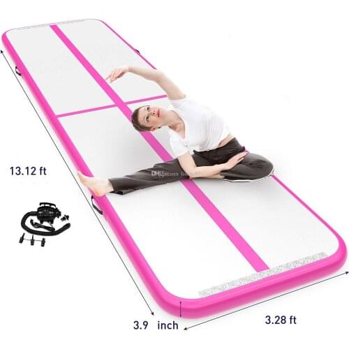 Multi-Size Inflatable Gymnastics Cheerleading Tumbling Yoga Mat Air Track Floor Practice Training Mats Home Use