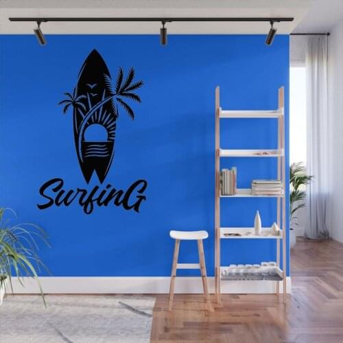 New Surfing Board Wall Sticker Decal Surfing Sports Sticker Home Living Room Art Decoration Removable A003128