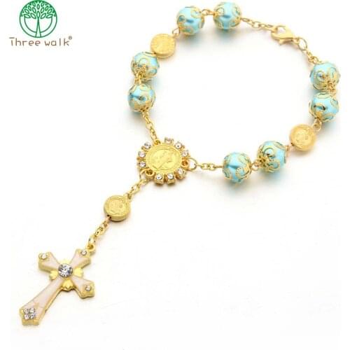 Wholesale Rosary Centerpiece Sacred Heart of Mary Guadalupe Divine Mercy Jesus Saint Icons Religious Center gift free shipping