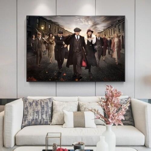 Moive Posters of Peaky Blinders Canvas Art Paintings On the Wall Art Pictures Peaky Blinders Canvas Prints Home Decor Cuadros