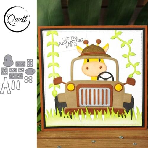 QWELL Animal Giraffe Metal Cutting Dies for Scrapbooking and Card Making Paper Embossing Craft New 2019 die cuts