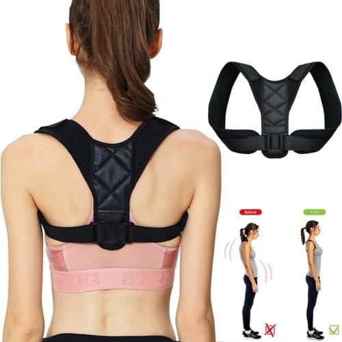 Adjustable Back Posture Corrector Clavicle Spine Back Shoulder Lumbar Brace Support Belt Posture Correction Women Men Children