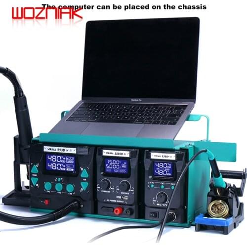 YIHUA 813 3in1 Intelligent hot air desoldering table Mobile phone maintenance power supply Soldering iron Disassembly welding