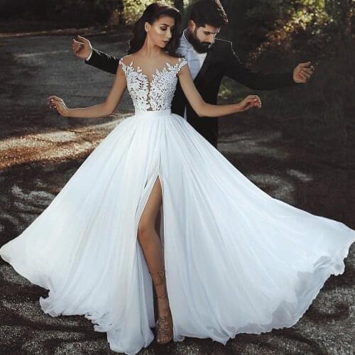 Superkimjo Chiffon Wedding Dresses