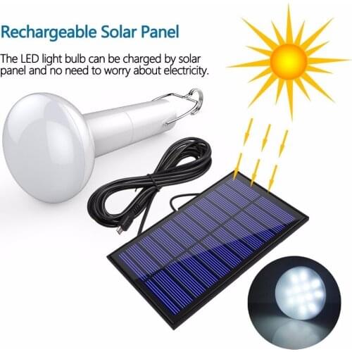 Camping LED Solar Powered Light 12 LED Portable Bulb Lamp for Camping Hiking Home Lighting Emergency