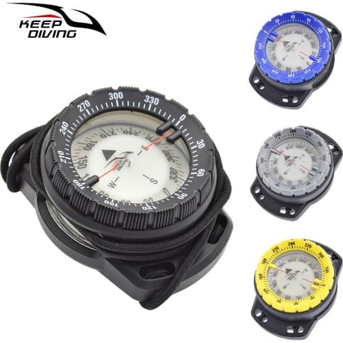 Scuba diving strong magnetic 50m elastic rope compass underwater luminous compass waterproof compass CP-992