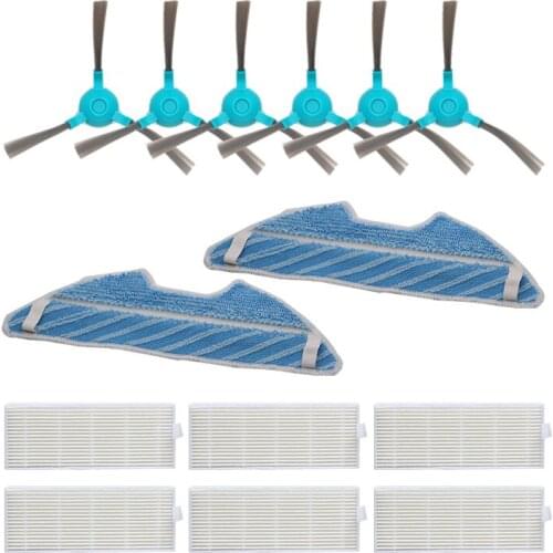 10 new high-efficiency cleaning cloths for replacement of Conga 1290 series 1390 robot vacuum cleaner parts