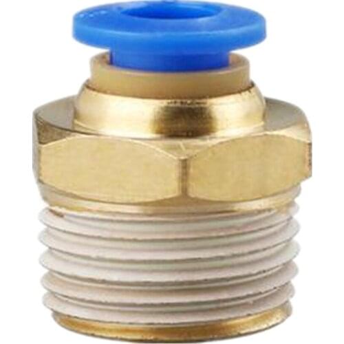 10pcs/lot 3/8 Pneumatic connector PC4-03 PC6-03 PC8-03 PC10-03 PC12-03 PT3/8 Trachea quick-release straight through J-head feed