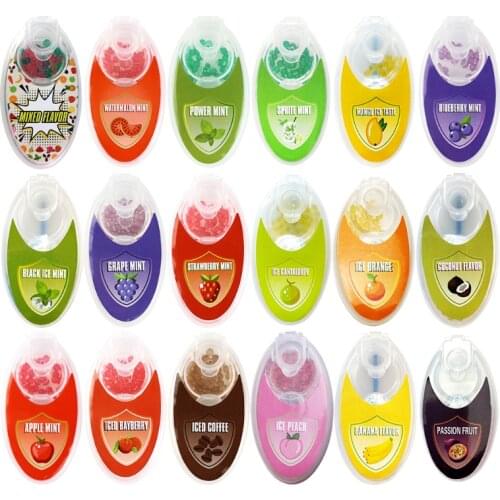 100pcs Tobacco Pops Beads Fruit Flavour Capsules for Tobacc Cigarette Holder Smoking Accessorie Men Gift Tobacco Holder Filter