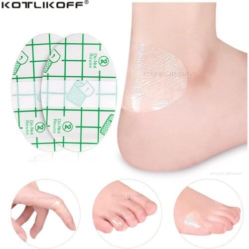20 Pcs Heel Protector Foot Care Sole Sticker Adhesive Hydrocolloid Waterproof Invisible Heel Patch Anti Blister Friction Care