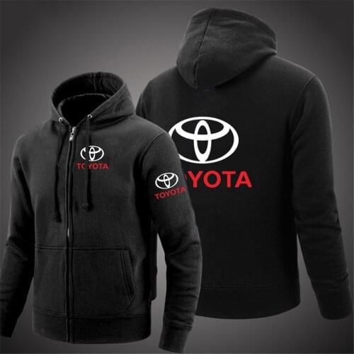 2021 Mens Toyota Car Logo Zipper Hoodies High Quality Cotton Jackets Designer Sport Sweatshirts Spring Autumn Casual Coats Tops