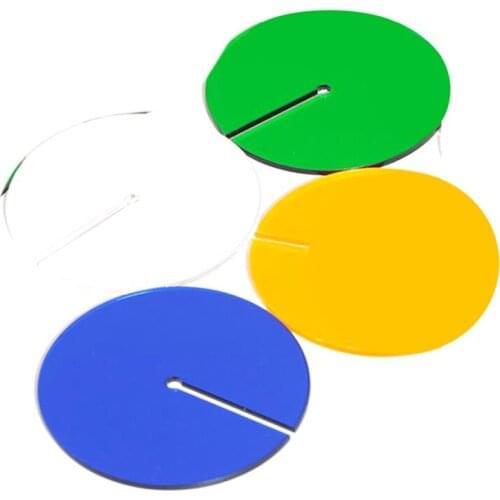 Acrylic Coaster Insulation Pad Creative Round Coffee Cup Mat Multifunctional Home Decor Tea Holder Plastic Non-Slip