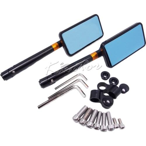 CNC Aluminum Universal Motorcycle Rearview Mirrors Dirt Bike ATV Chopper Cruiser for Honda CB1000R CB1300 CB600F Hornet CBF600