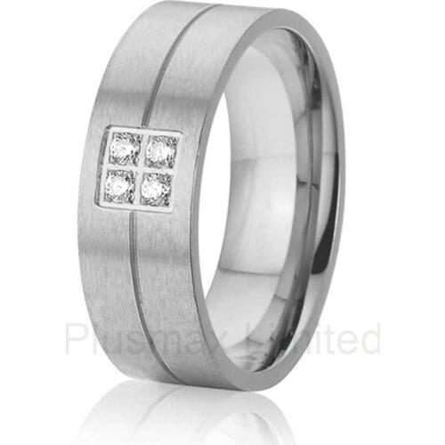 Anel Titanium jewelry love gift Bridal wedding band finger rings