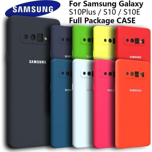 S10 Case Original Samsung Galaxy S10 Plus S10e Silky Silicone Cover High Quality Soft-Touch Back Protective Galaxy S10+ S10Plus