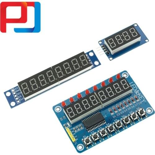 TM1637 4 Bits/TM1638/MAX7219 8 bit Digital LED Display PLR 7 Segment 0.36Inch Clock RED Anode Tube Four Serial Driver