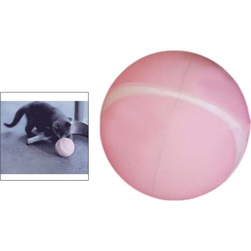 Cat Dog Toys Ball with LED Color Light,360 Self Rotating Ball,Rechargeable