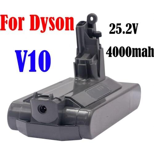 For Dyson V10 25.2V 4000mAH Li-Ion Vacuum Cleaner Rechargeable Battery Absolute V10 Fluffy Cyclone V10 SV12 Lithium Battery