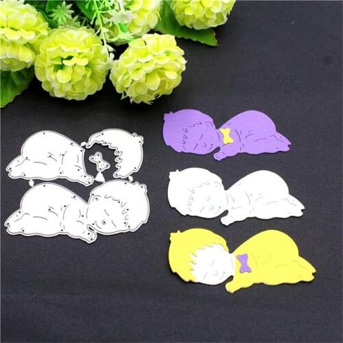 Metal Cutting Die Of Little Baby Scrapbooking Mold Paper Cards Postcard Handmade Craft Stencil Album Handcraft Embossing Moulds