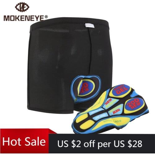 MTB Cycling Shorts 5D 9D 20D Underpants Men Women Sport Underwear Shockproof Silica Gel Pad for Mountain Bike Bicycle Shorts