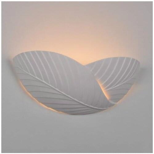 Leaf Shape LED Wall Lamp Bedside Balcony Natural Gypsum Lamp Simple Modern Village Wall Lamp