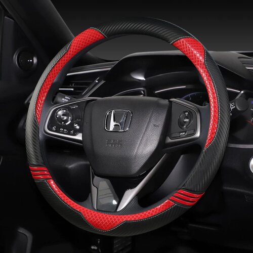 Car Steering Wheel Cover 38CM PU Leather for HONDA CIVIC 2004 2006 2007 2008 2009 2012 2013 2014 Auto Accessories