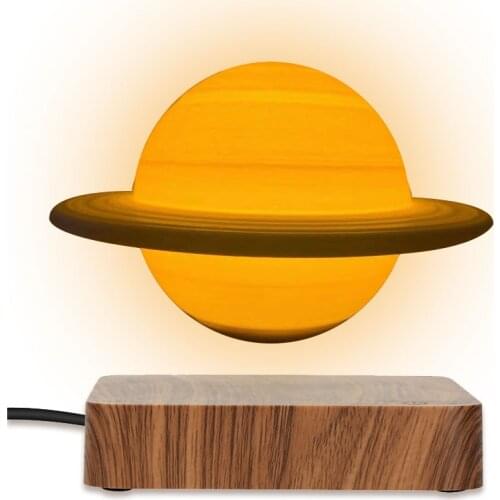 New LED Night Light Rotating Floating Creative 3D Magnetic Magnetic Levitation Desktop Decoration Valentines Day Christmas Gift