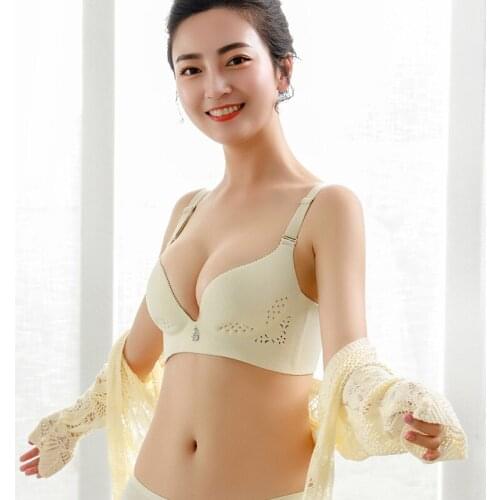Charming Seamless Push Up Bra Unwired Top Brassieres Soft Comfy Womens Underwear Sexy Intimate Light Thin Lingerie & Sleepwears