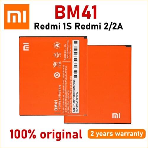 Xiao Mi Original 2050mAh BM41 Battery For Xiaomi Redmi 1 1S High Quality Batteries With Tools+Tracking number